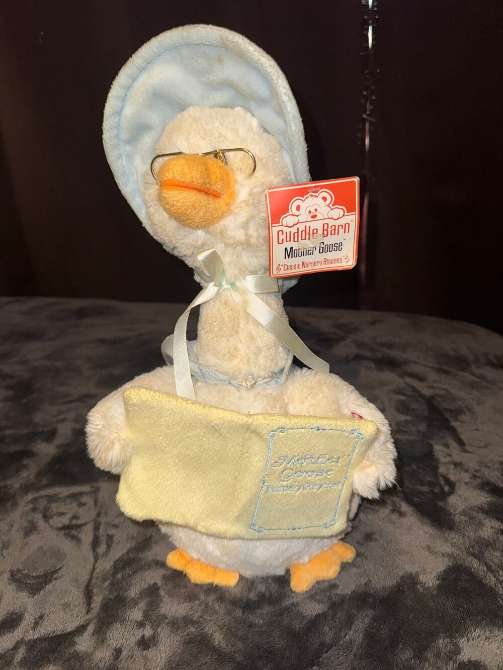 NWT Cuddle Barn Mother Goose Plush Blue Nursery Rhyme Soft Toy